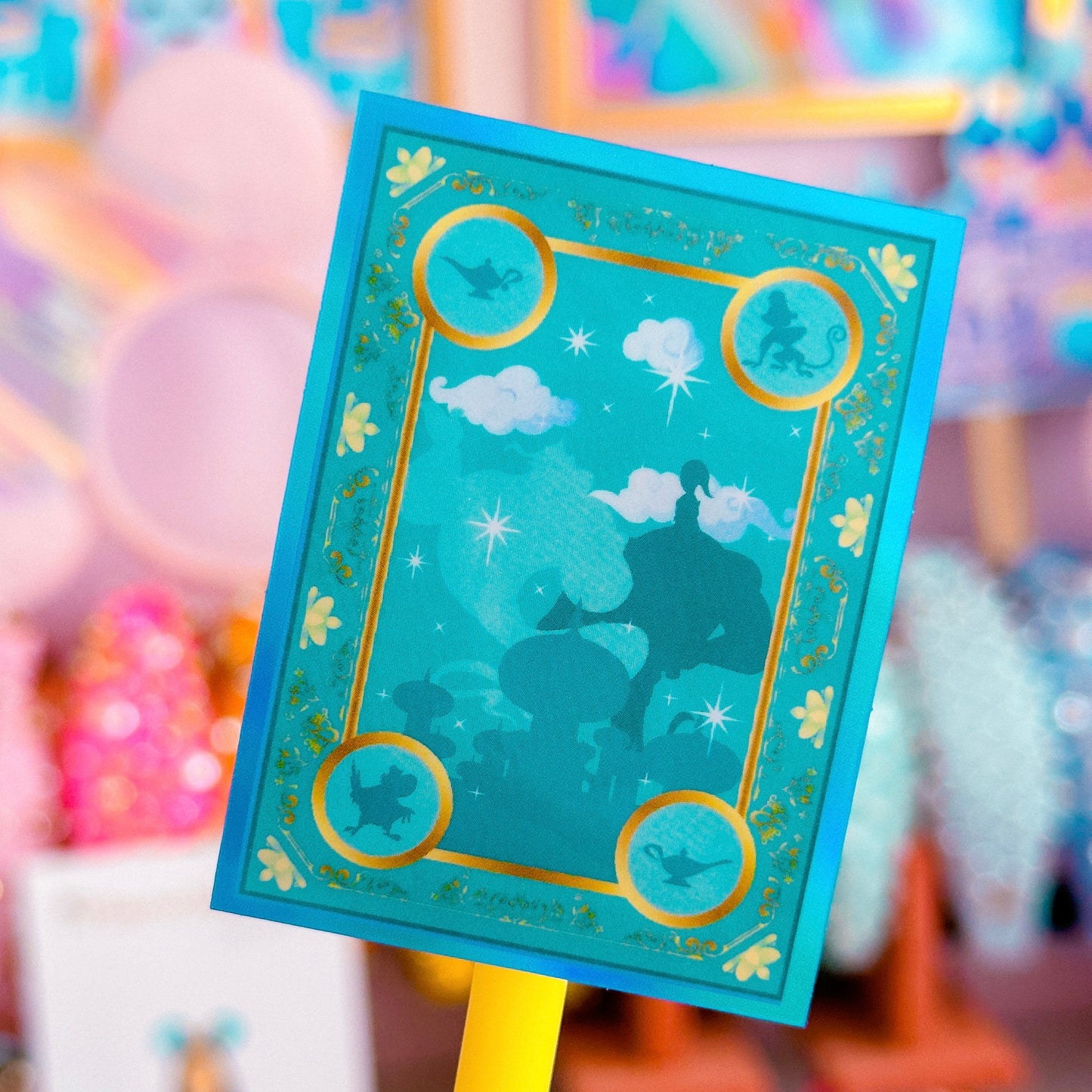 Glitter Waterproof Sticker - Book Cover (Jasmine)