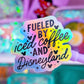 Glitter Waterproof Sticker - Fueled By Coffee & DL