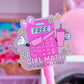 Clear Waterproof Sticker - Girl Math Girlie