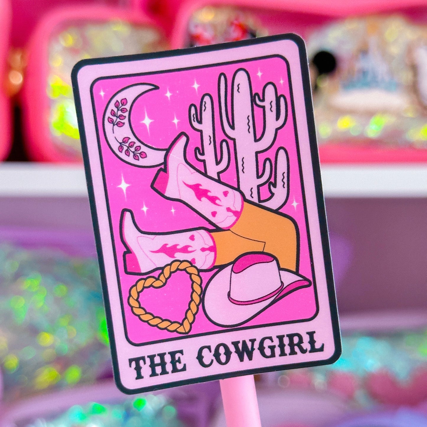 Vinyl Waterproof Sticker - Cowgirl Card