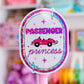 Glitter Waterproof Sticker - Passenger Princess