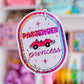 Glitter Waterproof Sticker - Passenger Princess