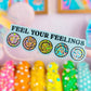 Glitter Waterproof Sticker - Feel Your Feelings