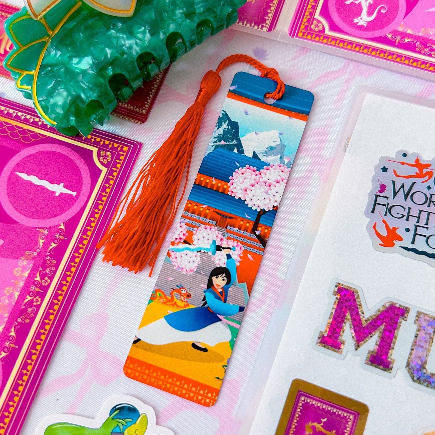 Metal Bookmark - Princess Profile (Mulan)