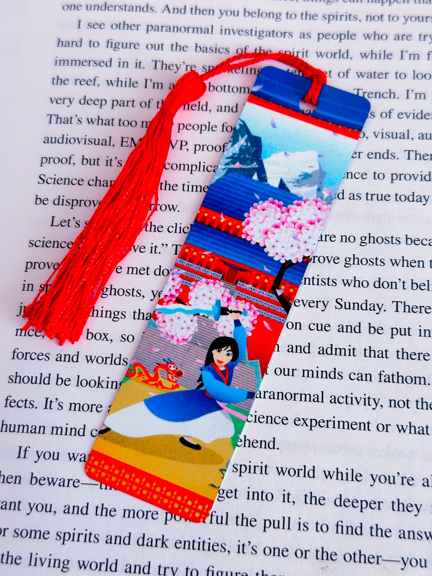 Metal Bookmark - Princess Profile (Mulan)