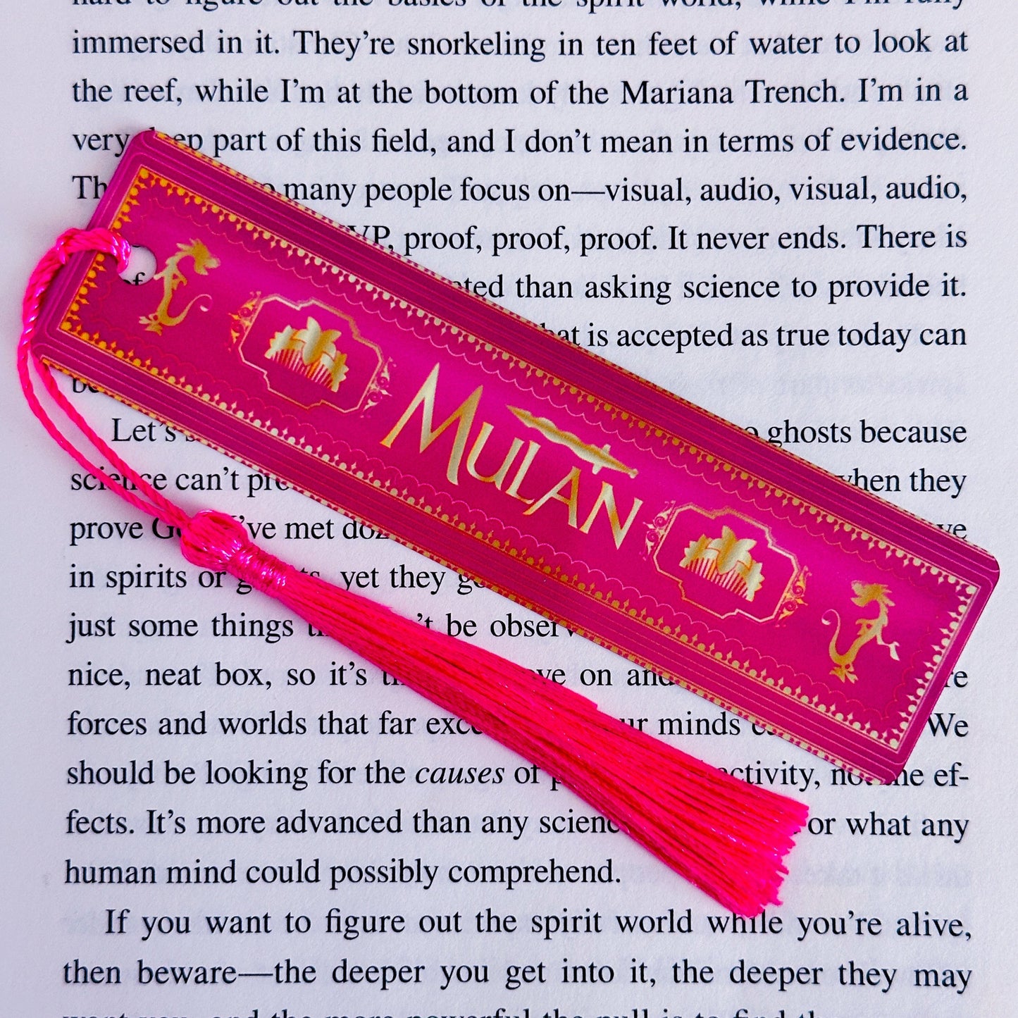 Metal Bookmark - Storybook Book Spine (Mulan)