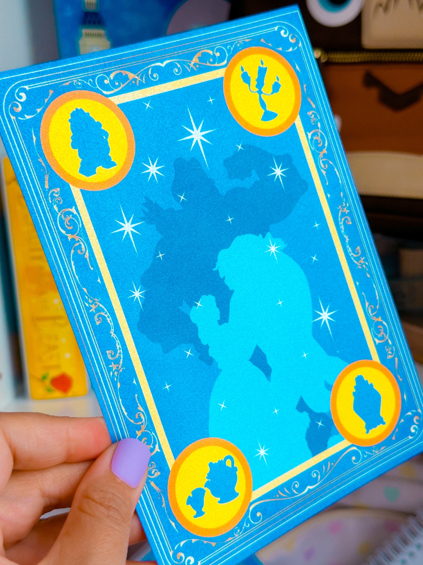 5x7 Pearlescent Art Card - Storybook Cover (Belle)