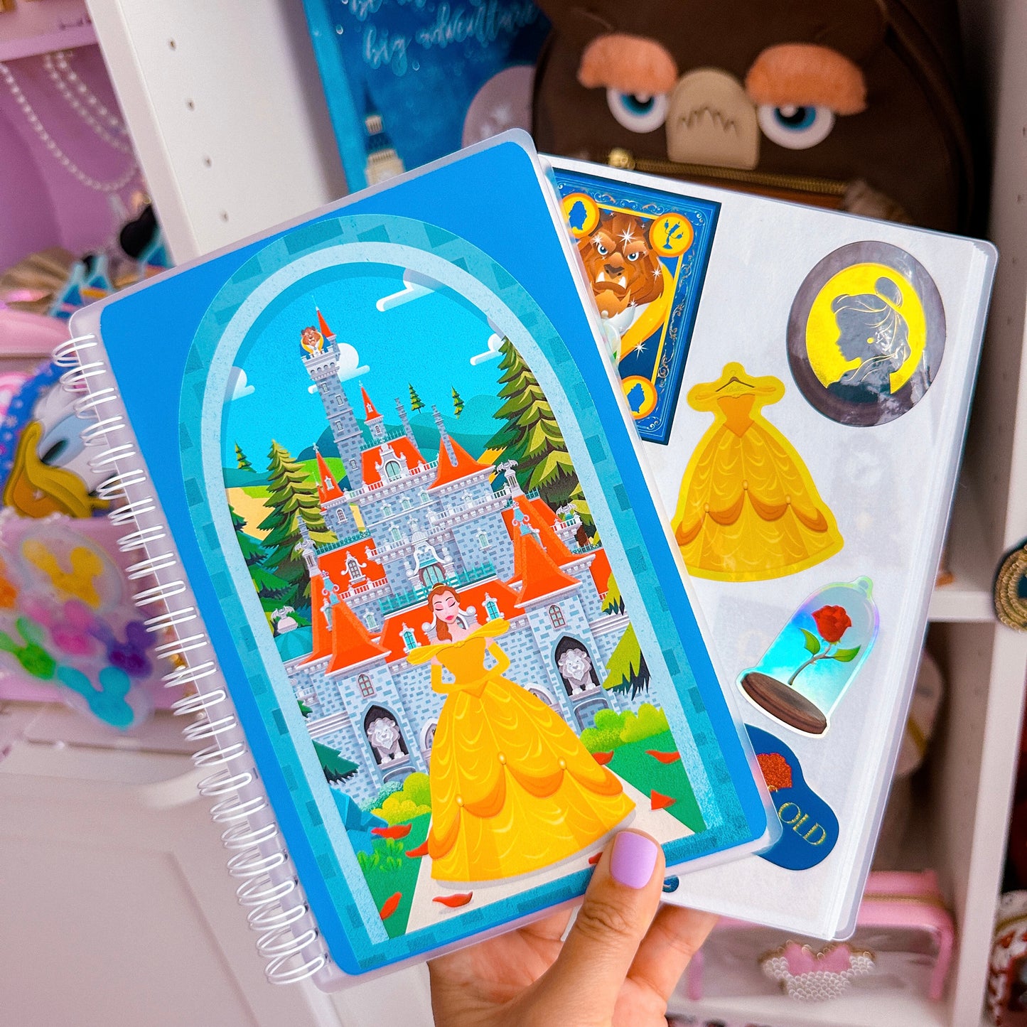 A5 SIZE Reusable Sticker Book - Castle Window (Belle)