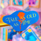 Glitter Waterproof Sticker - Tale As Old As Time (Belle)