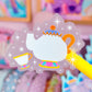 Clear Waterproof Sticker - Belle's Castle Friends (Teapots)