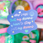 Glitter Waterproof Sticker - Just Dreams (Ariel)