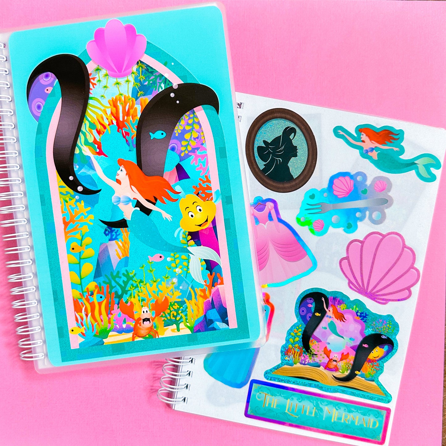 Glitter Waterproof Sticker - Storybook (Ariel)