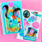 Glitter Waterproof Sticker - Book Cover (Ariel)