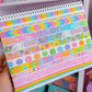 15MM Foiled Washi Tape - Rainbow Stars (Mini)