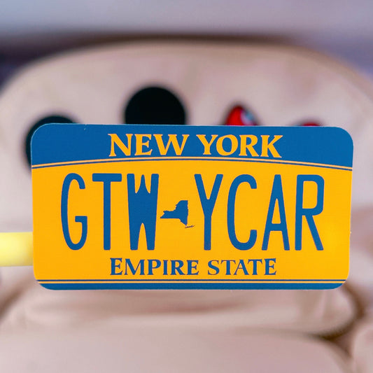 Waterproof Sticker - GTW Car License Plate