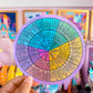 XL PAPER GLITTER STICKER - Feelings Wheel