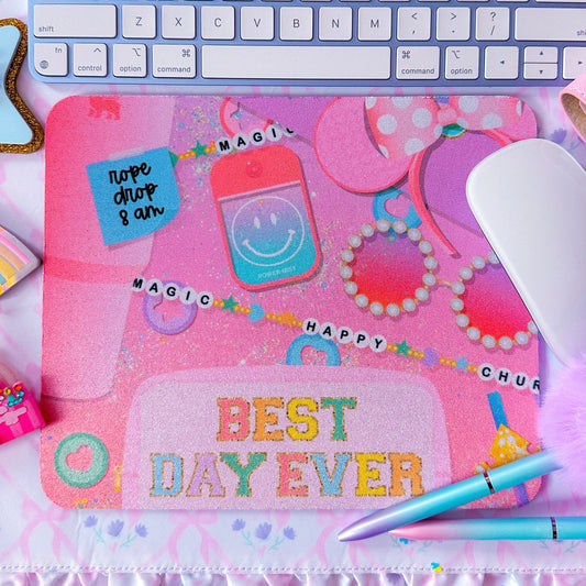 Mouse Pad - Best Day Ever Flatlay (PINK)