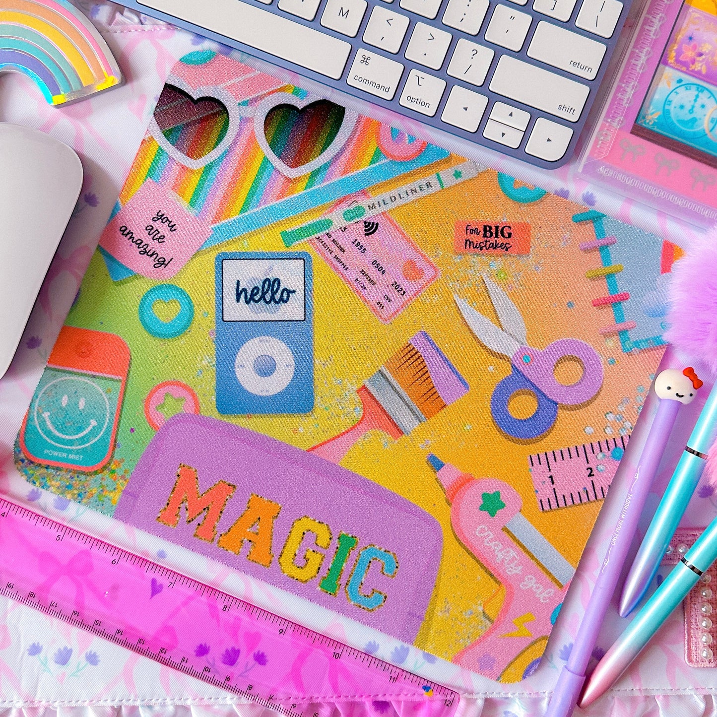 Mouse Pad - MAGIC Flatlay (Rainbow)