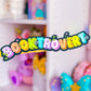 Glitter Waterproof Sticker - Rainbow Holographic Booktrovert