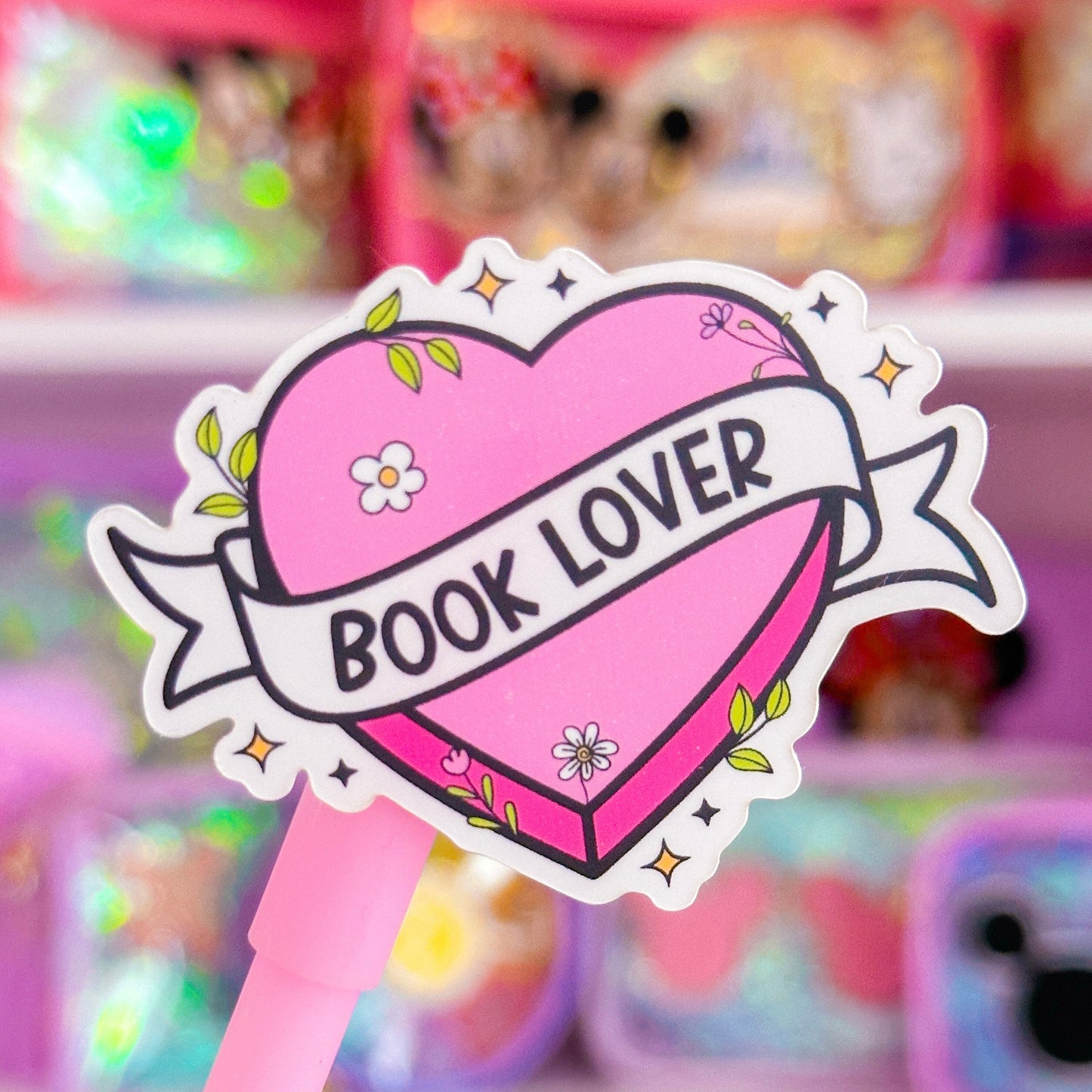 Vinyl Waterproof Sticker - Books Lover Tattoo