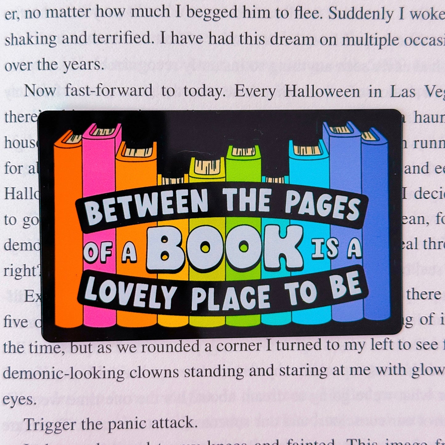 Metal Washi Card - Bookish