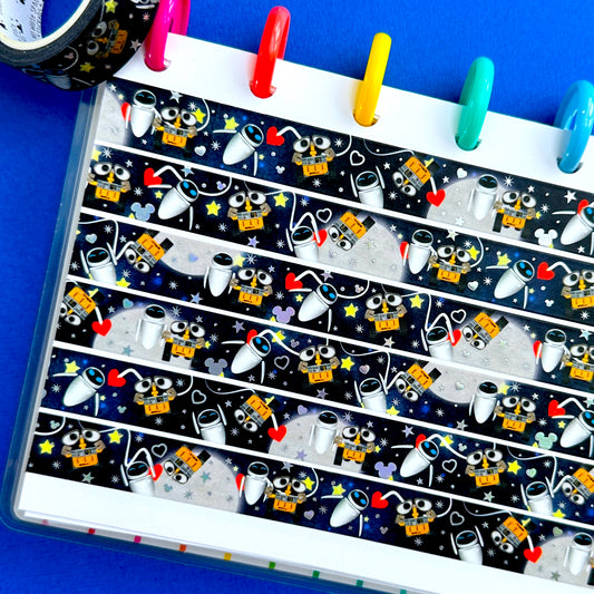 15MM Washi Tape - Wall-E + Eve