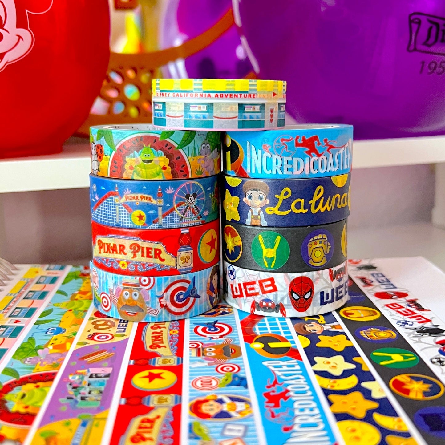 15MM Washi Tape - DCA Incredible Coaster